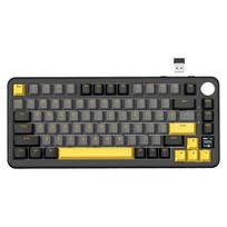 ATTACK SHARK X85Pro karšto keitimo mechaninė žaidimų klaviatūra su TFT ekranu ir rankenėle, juodos spalvos