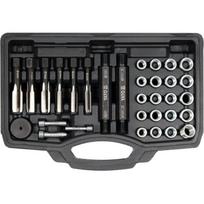 Yato Heizkeraminių žvakių sriegių remonto rinkinys YT-17710, 33 vnt, anglinis plienas, M8x1.0 mm, M10x1.0 mm, M10x1.25 mm