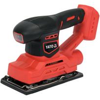 Yato akumuliatorinis orbitinis šlifuoklis YT-82751, 18V, 90x187mm, 13000 min⁻¹, 2mm, 1.48kg, 88.8dB, IPX0, dulkių maišelis