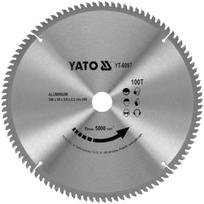 Yato TCT pjūklas diskas aliuminiui YT-6097, 300mm, 30mm, 2.2mm, 3mm, 100 dantų, 5000 min⁻¹, volframo karbidas