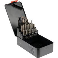 Yato sriegių rinkinys YT-2977, 29 vnt, M3-M12, HSS M2, DIN 338 352 1814, rankinis sriegtukas, sriegių rankena, grąžtų rinkinys