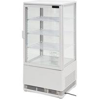 Yato vitrina YG-05055, 78 l, 428x386x960 mm, 0~+12°C, R600a, LED, 3 lentynos, stiklinės durys, balta