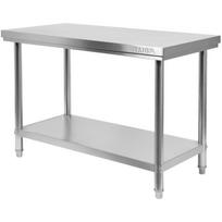 Yato sulankstomas centrinis stalas su lentyna YG-09002, 1200x600x850 mm, nerūdijantis plienas 201, 150 kg, 35 kg, 0.8 mm