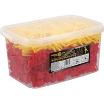 Vorel Plytelių išlyginimo sistema 04740, 700+200 vnt, 10 l, PE/PP, 45x25x3 mm, 66x21x11 mm, keraminėms plytelėms