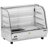 Yato šildoma vitrina YG-04980, 120l, 1100W, 220-240V, 30-90°C, 3 lentynos, LED apšvietimas, nerūdijantis plienas