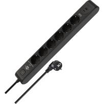 Brennenstuhl ilgiklis 1150790602, 6 lizdai, 2 m, 13500 A, USB-C 20 W, USB-A 20 W, vaikų sauga, apsauga nuo viršįtampių