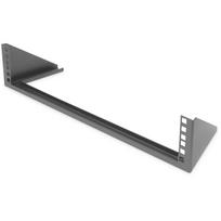 Digitus 19 colių įrangos sieninis laikiklis DN-48003, 2 U, 20 kg, plieno plokštė, juodas RAL 9005, 483 mm, 504x151x105 mm