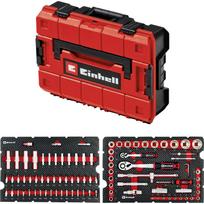 Einhell įrankių dėžė 370514, 92 vnt., 25 kg, 1/4" ir 1/2" galvutės, 72 dantų reversinis reketas, putų įdėklas, ergonomiškas