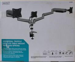 SALE OUT. DIGITUS Triple monitor mount, 3x 27", 3x 6 kg | Digitus Desk Mount | Triple Monitor Gas Spring Mount DA-90363 | Adjustable Height, Tilt, Swivel | 15-27 " | Maximum weight (capacity) 3x6 kg | DAMAGED PACKAGING, DEMO | Silver DA-90363SO | 2000001421635