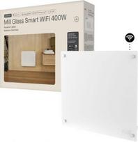 Mill Glass Smart WiFi Panel Heater Gen. 4 | GL400WIFI4 | Panel Heater | 400 W | Suitable for rooms up to 4-6 m² | White | IPX4 GL400WIFI4 | 7090019825100