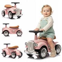 „Sun Baby“ retro paspiriamas automobilis-stumdukas su daiktadėže, rožinis