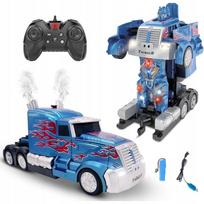 HollaKids 2 viename robotas „Autobot Optimus“ – automobilis-transformeris su nuotolinio valdymo pulteliu, USB įkrovimu ir akumuliatoriumi