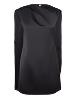 Topshop - Tstrille Sl Satin Mini Dress Wvn - Trumpa suknelė - Juoda