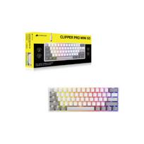 Corsair CORSAIR CLIPPER PRO MINI 60 Hall Effect Gaming Keyboard, Backlit RGB LED, CORSAIR MGX Core, White , PBT DS Keycaps | | CH-979111J-NA | 0840440417309