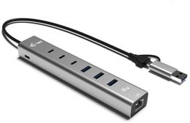 i-tec USB-C/USB-A Metal Hub 6 port 3xUSBc/3xUSBa | CAHUBMETAL6LANPD | 8595611707988