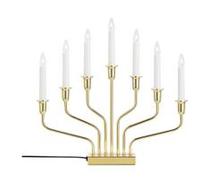 Markslöjd 706561 - Kalėdinė žvakidė BROSA 7xE10/3W/230V auksinė