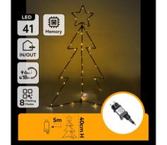 Aigostar - LED lauko kalėdinė dekoracija LED/3,6W/230V 40 cm IP44 šiltai balta