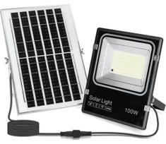Aigostar-LED Saulės prožektorius LED/100W/3,2V 2000mAh 3000K/4000K/6500K IP66 + su nuotoliniu pultu