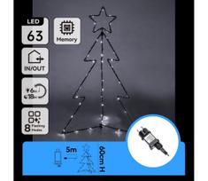 Aigostar - LED lauko kalėdinė dekoracija LED/3,6W/230V 60 cm IP44 šaltai balta