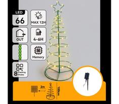 Aigostar - LED saulės Kalėdinė dekoracija LED/0,59W/3,7V 100 cm IP65 šiltai balta