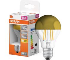 LED lemputė su veidrodiniu viršumi FILAMENT E27/6,5W/230V 2700K auksinė - Osram