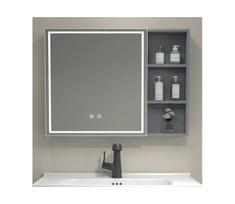 BRILAGI - LED veidrodinė vonios spintelė su integruotu apšvietimu NOTO SINGLE 78x65 cm