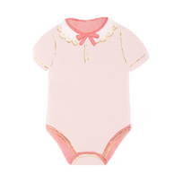 Rožinės servetėlės „Baby Bodysuit“ Baby Shower ir lyties atskleidimo šventei (10 vnt.)