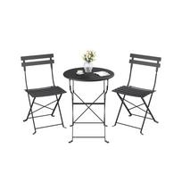 Lauko baldų komplektas SONGMICS GGF036BZ01, 1 stalas ir 2 kėdės