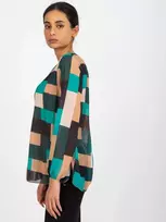 Italy Moda Palaidinė-DHJ-BZ-8643.38P-tamsiai žalia