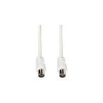 Kabelis NoName  e+p HFT 1 coaxial cable 1.5 m coax plug coax jack White