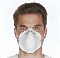 Mask HYGOSTAR pramoninis respiratorius, PP, baltas, higieninis vienkartinis kaukės tipo, apsaugantis nuo stambių dulkių, - 50 vnt. (2931)