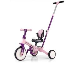 Vaikiškas triratukas Milly Mally Optimus Max 5in1 Pink