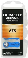 Baterija - Duracell ActiVair 675 Klausos Aparato Baterija 1.45V, 6 vnt.