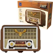 Konstruktoriaus kaladėlės Pantasy Retro kolekcija Lempos radijas