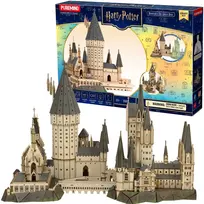 Puremind Harry Potter Sulankstomas medinis modelis Hogvartso pastatas Didžioji salė 3D dėlionė DIY