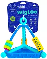 Möbi silikoninis daugiaspalvis Wigloo Pyramid sensorinis dantukas