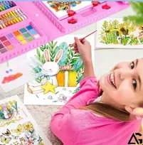 Arsa Go Kūrybinis rinkinys tapymui ir piešimui - lenta + lagaminas