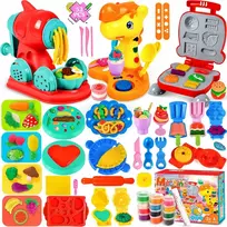 Bez Marki Rinkinys plastilininės tešlos ledų gaminimo aparatui Makaronų priedai 52 vnt