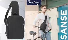 Bez Marki PIERRE DELONE vyriška vieno peties miesto kuprinė, USB organizatorių krepšys