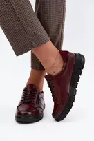 Bordo spalvos aulinukai su raišteliais Step in style
