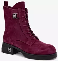 Bordo spalvos aulinukai su kulnu Step in style