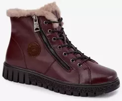 Bordo spalvos aulinukai su natūralia oda Step in style