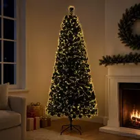 Šviesolaidinė kalėdinė eglutė 180 cm 24 LED Šilta balta PVC