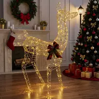 3D Kalėdų elnias LOVIISA 200 LED Šilta balta 96 x 40 x 140 cm
