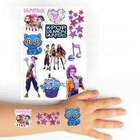 Nuplaunamos tatuiruotės vaikams „HUNTRIX K-POP DEMON HUNTERS“ – lipdukai gimtadieniui