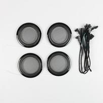 BMW 3/4 serijos aplinkos apšvietimo garsiakalbio dangtelis - 8 spalvos (F30-F35, F80, F32-F33) black