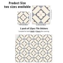 PVC grindų lipdukas lipnus vonios kambario virtuvės renovacija vandeniui ir drėgmei atsparus sienų lipdukas neslystantis ir dėvėjimuisi atsparus sutirštintas 15X15cm * 12pcs (please take even numbers)