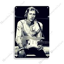 Gitaristo Plakatas MARK KNOPFLER Metalinė Plokštė Dire Straits Vintažinis Plakatas Dekoratyvinis Ženklas Baras Garažas Metalinis Ženklas Pramoninis Dekoras 20x30cm（7.8x11.8inch）