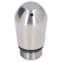 Coffee Machine Steam Nozzle Milk Frother Washable Detachable Stainless Steel Replacement for Bofu3 Holes gray