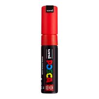 Uni-Ball Posca 7M Broad Bullet Marker Pen 4.5-5.5 mm Red Ink Pack of 1 for Art, Craft & DIY Projects red